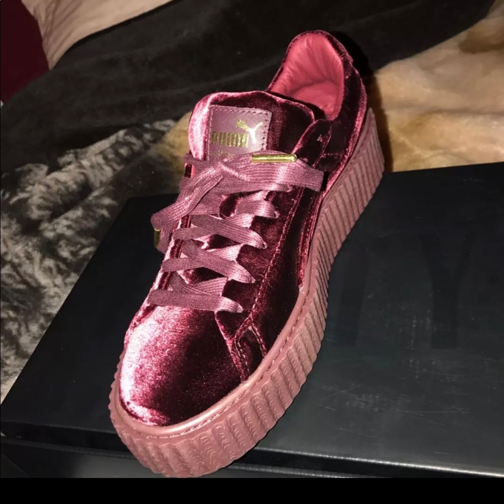FENTY CREEPERS BURGUNDY SIZE 9
